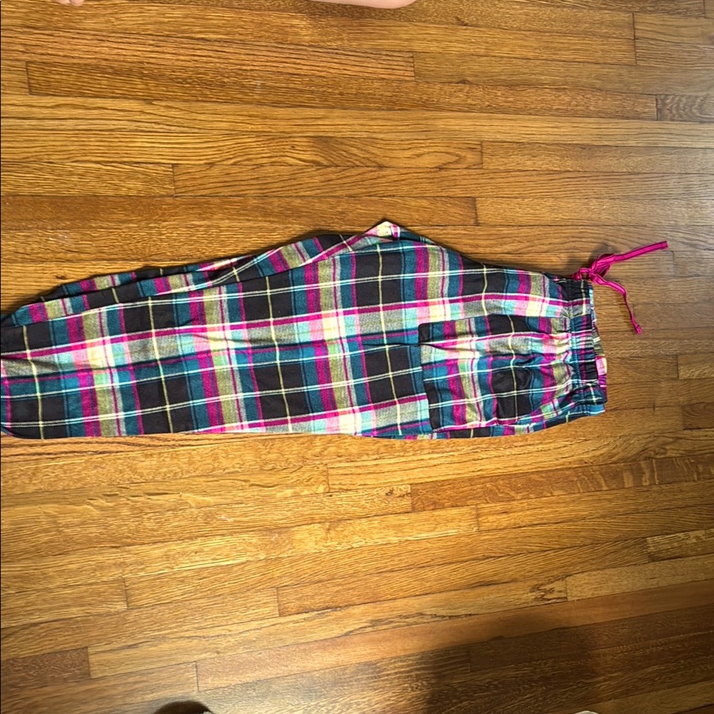 Plaid Straight Leg Women's Pants